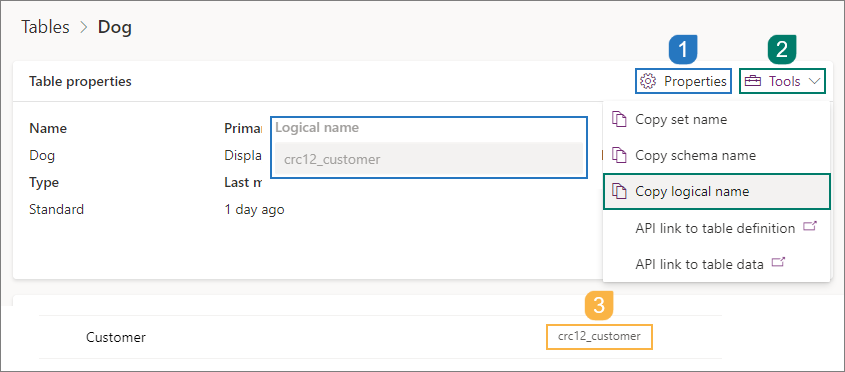 Identifying Logical Name